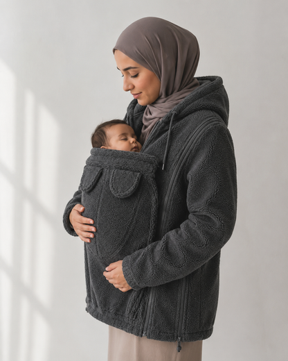 Womens Cashmere Blend Hooded Cardigan