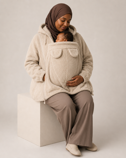 Womens Cashmere Blend Hooded Cardigan