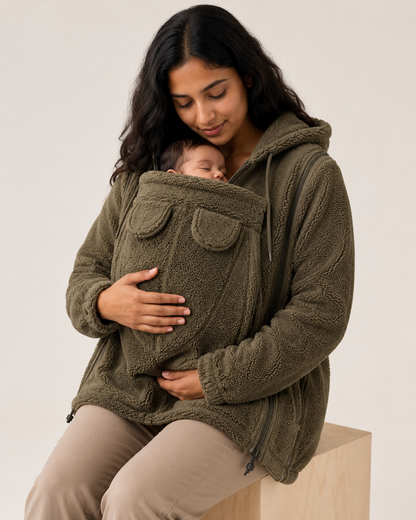 Womens Cashmere Blend Hooded Cardigan